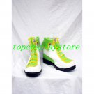 BaseSon Sonken PU Leather Cosplay Shoes boots white&green ver #BO013