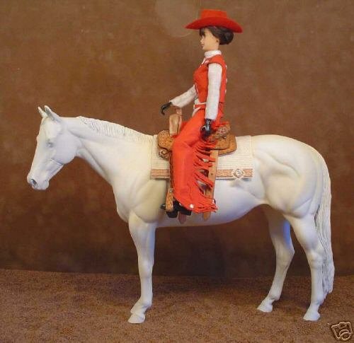 Breyer LSQ Western Performance Show Doll dressed in Red