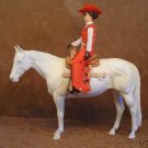 Breyer LSQ Western Performance Show Doll dressed in Red