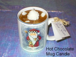 Soy Candle Hot Chocolate Mug  Candles from the heartland