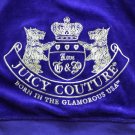 Juicy Couture Women's XL Gold Two Yorkies Crown Logo Embroidered Purple Hoodie