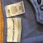 Alfred Dunner Petite Medium Lavender Embroidery Embellishment Floral Y-Neck Top