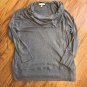 Sejour Weekend Womens 2X Gray Cowl Neck Long Sleeve Sweater Top