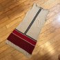 BCBG MAXAZRIA Tan Red Maroon Black Multi Color Long Sleeveless Tank Top FLAW