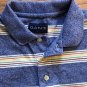 GANT Mens Blue Multi Color Orange Yellow Green Red Polo Shirt Size Tag Removed