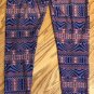 LuLaRoe Geometric OS Purple Multi Color Stretch Leggings EUC RN 142161