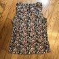 Ann Taylor Womens Sz 10 Multi Color Abstract Pattern Sleeveless Tank Top Blouse