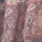Ralph Lauren Sz 8 Paisley Pattern Black Floral Boho Peasant Maxi Long Silk Skirt