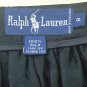 Ralph Lauren Sz 8 Paisley Pattern Black Floral Boho Peasant Maxi Long Silk Skirt