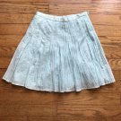 J.Jill Size Petite 2P Light Sky Blue Mini Flared Pleated Skirt NWT
