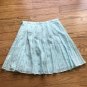 J.Jill Size Petite 2P Light Sky Blue Mini Flared Pleated Skirt NWT