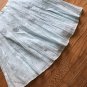 J.Jill Size Petite 2P Light Sky Blue Mini Flared Pleated Skirt NWT