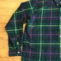 Ralph Lauren Mens Large Blake Multi Color Plaid Button Front Long Sleeve Shirt
