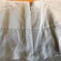 TALBOTS Tag Size 6 A-Line Ruffled Solid Gray Above Knee Silk Dry Clean Skirt