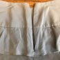 TALBOTS Tag Size 6 A-Line Ruffled Solid Gray Above Knee Silk Dry Clean Skirt