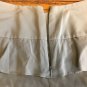 TALBOTS Tag Size 6 A-Line Ruffled Solid Gray Above Knee Silk Dry Clean Skirt