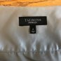 TALBOTS Tag Size 6 A-Line Ruffled Solid Gray Above Knee Silk Dry Clean Skirt