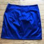 FOREVER 21 Tag Size Large Blue Mini Metallic Shiny Clubwear Skirt