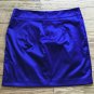 FOREVER 21 Tag Size Large Blue Mini Metallic Shiny Clubwear Skirt