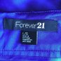 FOREVER 21 Tag Size Large Blue Mini Metallic Shiny Clubwear Skirt