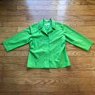 Orvis Womens Size 6 Green Short Sleeve Wrinkle Free Cotton Button Front Shirt