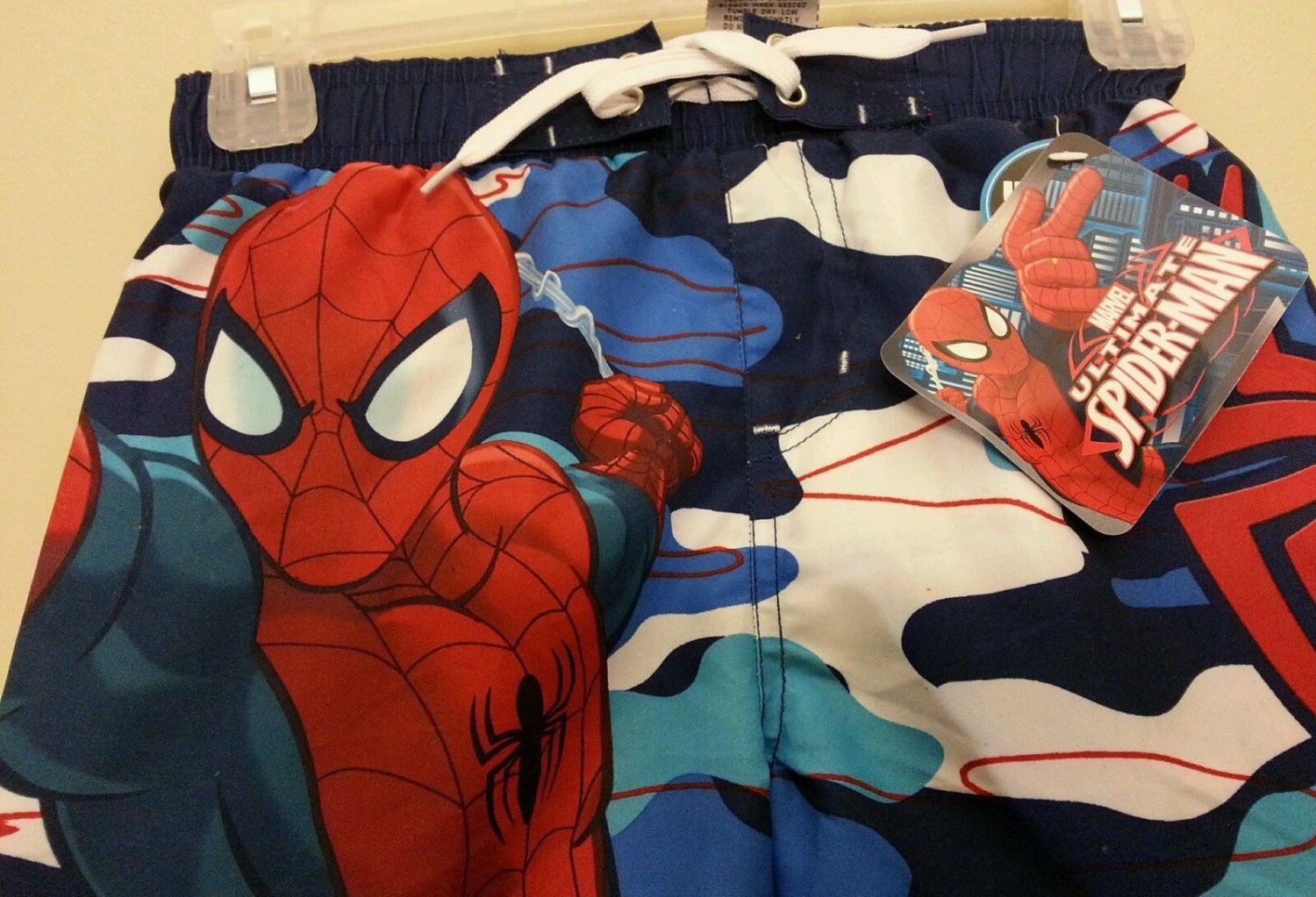 NWT Boys Marvel Ultimate Spider-Man Swim Shorts Size 7