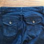 Ann Taylor LOFT Denim Womens Size 6 Curvy Trouser Dark Blue Button Zipper Jeans