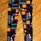 LulaRoe Leggings Geometric Shapes Multi Color OS RN 142161 EUC