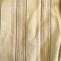 Bugle Boy Classics Mens XL Beige White Striped No Wrinkle Button Front Shirt