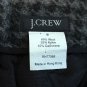 J. Crew Tag Size 8 Black Gray Geometric Wool Nylon Cashmere Blend Mini Skirt