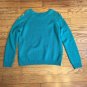 FOREVER 21 Womens Medium Teal Multi Color Aztec Pattern Long Sleeve Knit Sweater