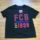 FCB FCBARCELONA EST 1899 Official Merchandise Shield Logo Mens XL Black T-Shirt