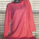 Vintage Lingerie Lounge Dress Muu Muu Coral Seersucker
