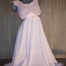 Vintage Lingerie Shadowline Pink Peasant Nightgown Pink & Black Tag