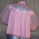 Vintage Lingerie Vanity Fair Pink Bed Jacket Robe
