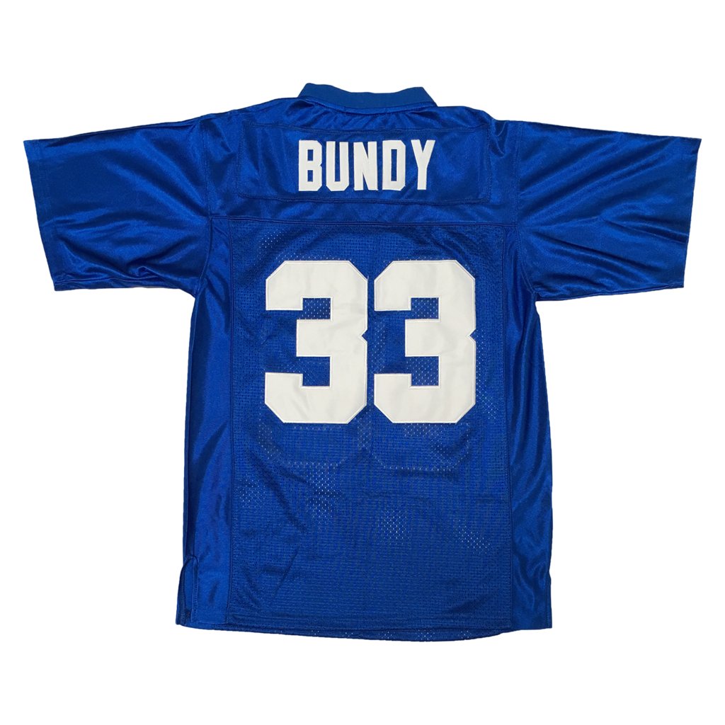 Al Bundy 33 Polk High Maillot de football pour homme S-XXXL Bleu, blanc, Taille S
