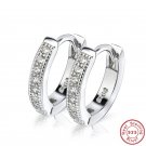 Brincos Genuine 925 Sterling Silver Small Silver Earrings For Women