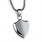 Saint Shield Protection Stainless Steel Charm Necklace Mens Jewelry For Male