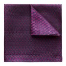 Kingsquare 100% Silk Pocket Square Floral Jacquard with Gift Box (Magenta)