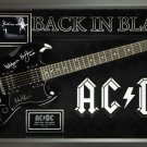 AC/DC Signed Guitar - Back in Black Custom Framed