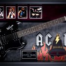 AC/DC Band Autographed 'Hells Bells' Signed Guitar in Framed Case