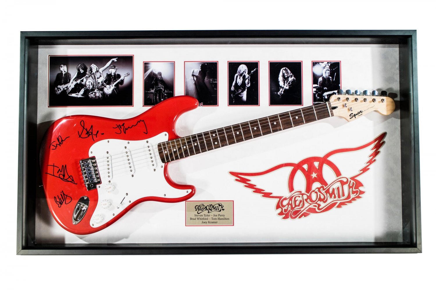 Aerosmith - Signed Guitar Custom Framed