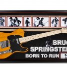Bruce Springsteen Signed Guitar Born to Run Custom Framed