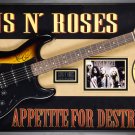 Guns n' Roses Signed Guitar Appetite for Destruction Custom Framed