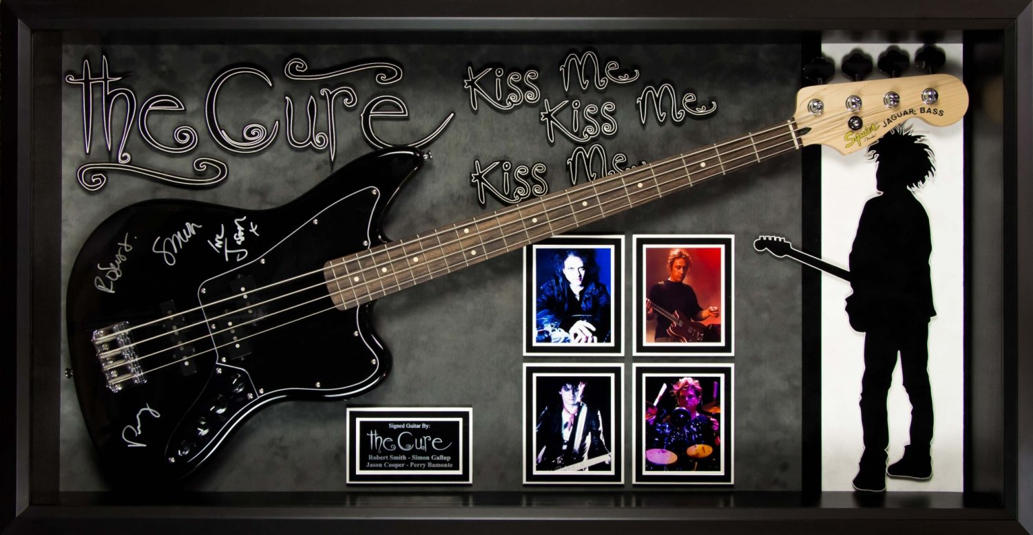 The Cure Signed Guitar Custom Framed