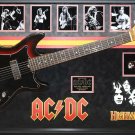 AC/DC Band Signed Guitar (with Bon Scott) Highway to Hell Custom Framed