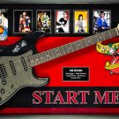 Rolling Stones Signed Guitar Start Me Up Custom Framed