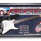 Rolling Stones Signed Guitar Black and Blue - Fool to Cry Custom Framed