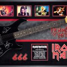 Iron Maiden Signed Guitar The Number of the  Beast Custom Framed