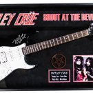 Motley Crue Signed Guitar Shout at the Devil Custom Framed